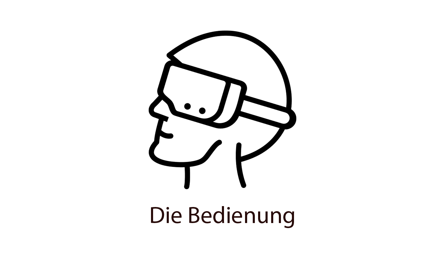 Bedienung